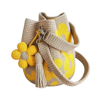 Handmade Crochet Flower Tote