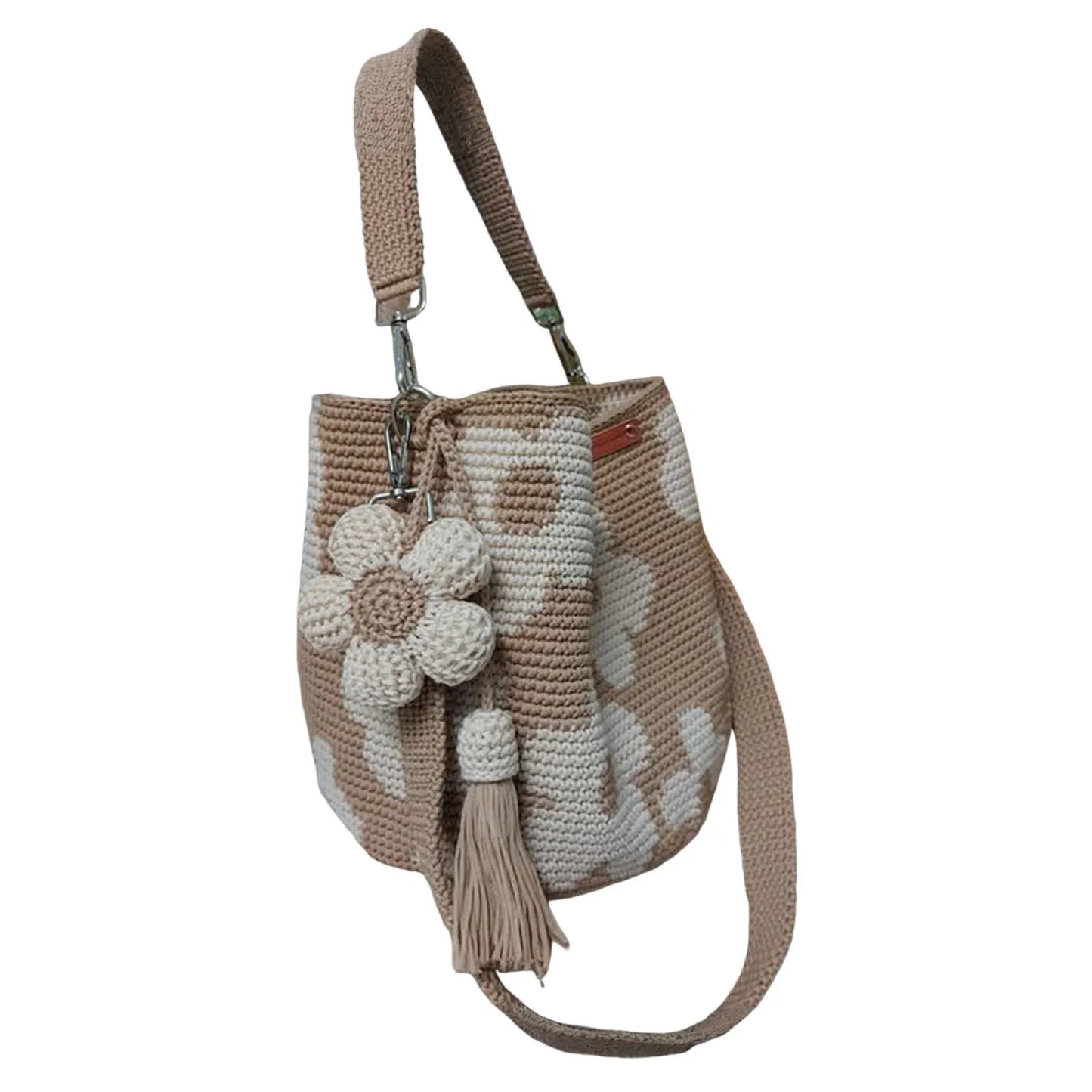 Handmade Crochet Flower Tote