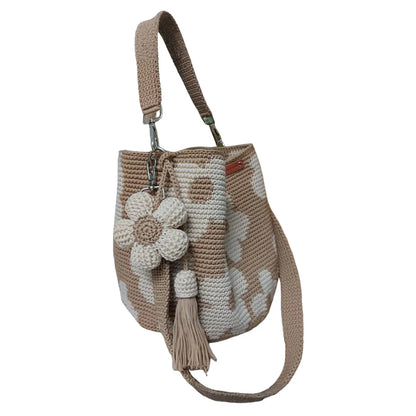 Handmade Crochet Flower Tote